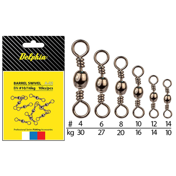 Obratlík Delphin Barrel Swivel A-02