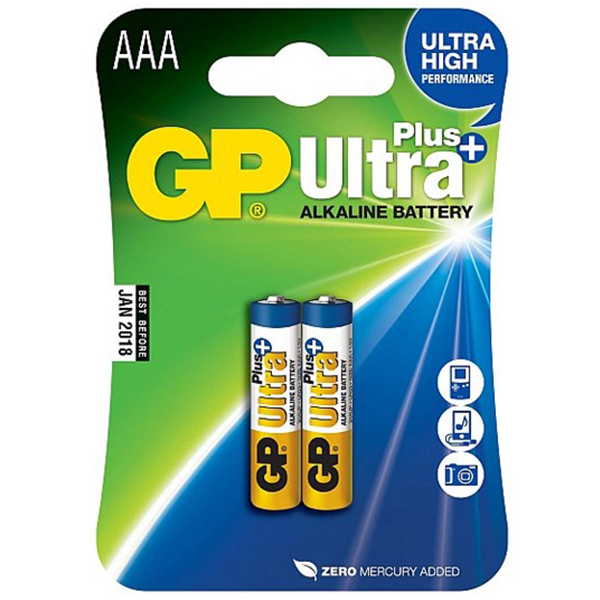 Batéria AAA mikrotužka GP Ultra Plus LR03 - 1,5V - ultra alkalická 
