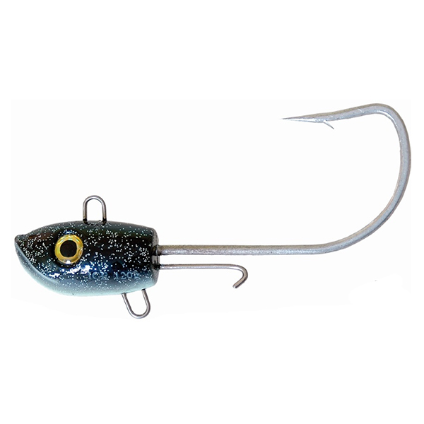 Jigová hlava Ice Fish Jig Sea čierna-fluo 2ks