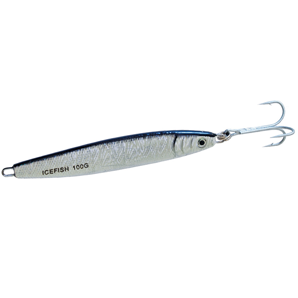 Pilker Ice Fish 3D - čierno strieborný