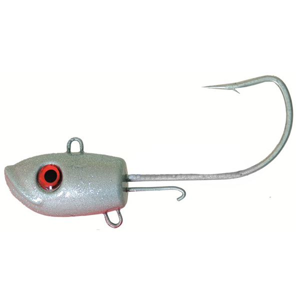 Jigová hlava Ice Fish Jig Sea strieborno-červená 2ks