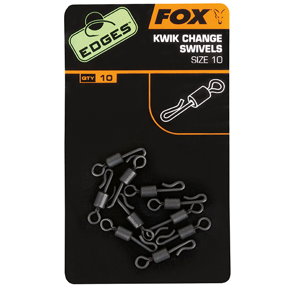 Obratlík Fox Edges Kwik Change Swivels veľ. 10