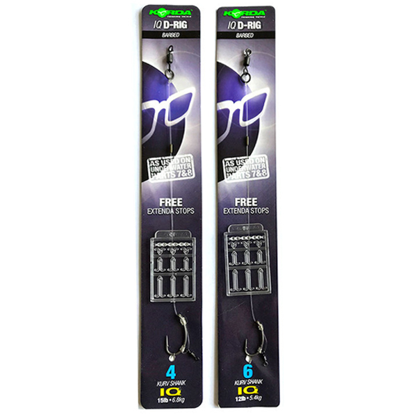 Náväzec Korda IQ D-Rig Kurv Shank / IQ2 Fluorocarbon