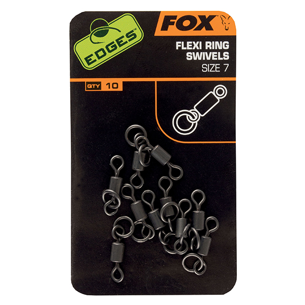 Obratlík s krúžkom Fox Edges Flexi Ring Swivels veľ. 7