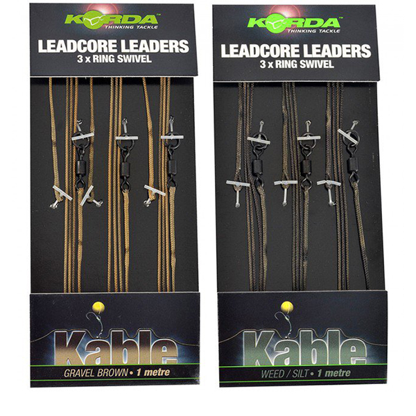 Kompletná montáž s olovenkou Korda Leadcore Leaders Ring 3ks