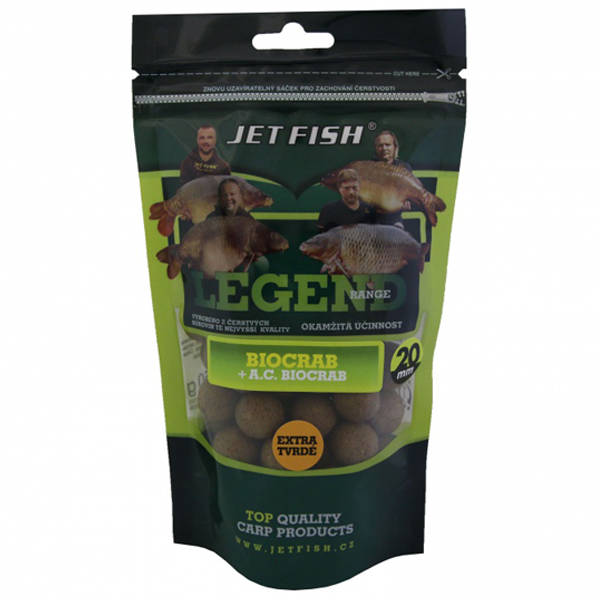 Boilies Jet Fish Legend 20mm - 250g - extra tvrdé