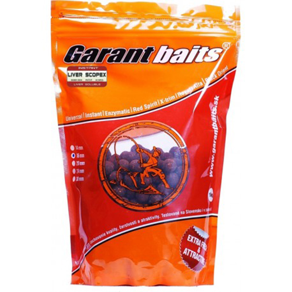 Boilies Garant Baits Liver Scopex - pečeň/scopex