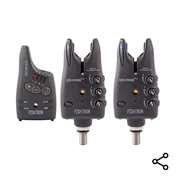 Sada signalizátorov Flajzar Fishtron Q9 RGB TX 2+1