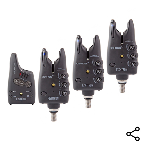 Sada signalizátorov Flajzar Fishtron Q9 RGB TX 3+1