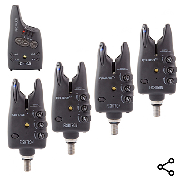 Sada signalizátorov Flajzar Fishtron Q9 RGB TX 4+1