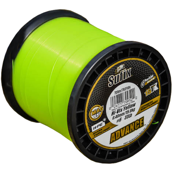 Vlasec Sufix Advance Hi-Vis Yellow 600m