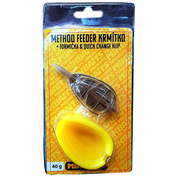 Krmítko Mikbaits Method Feeder 40g + quick + plniaca formička