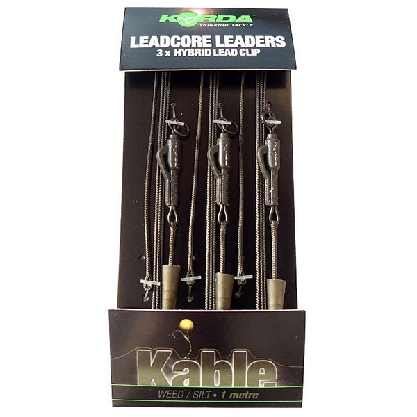 Montáž s olovenkou Korda Leadcore Leaders Hybrid Lead Clip 3ks