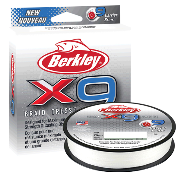 Šnúra Berkley X 9 Crystal 150m - biela