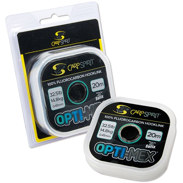 Carp Spirit Opti-Mex 100% Fluorocarbon Hooklink 20m
