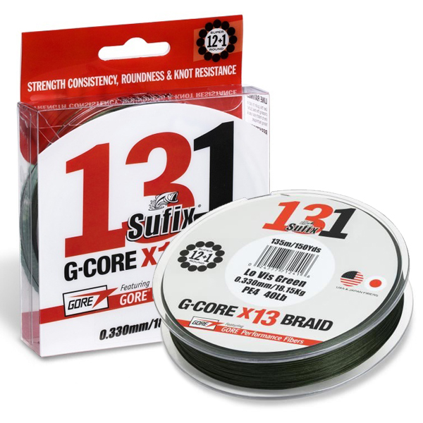 Šnúra Sufix 131 G-Core Lo-Vis Green 150m - 13 vláknová
