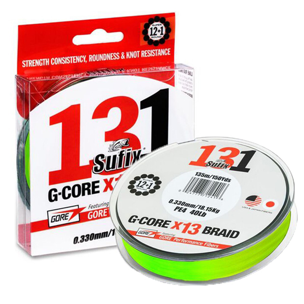 Šnúra Sufix 131 G-Core Neon Chartreuse 150m - 13 vláknová
