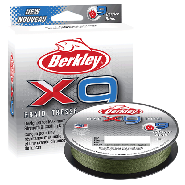 Šnúra Berkley X 9 Lo Vis Green 150m - zelená