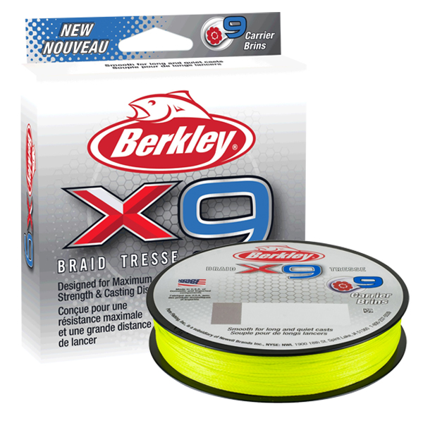 Šnúra Berkley X 9 Fluo Green 150m - fluo zelená