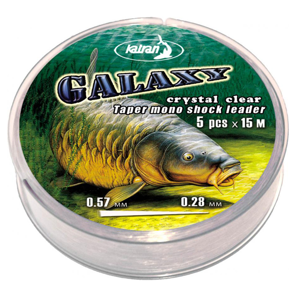 Kónický náväzec Katran Galaxy Taper Mono Shock Leader