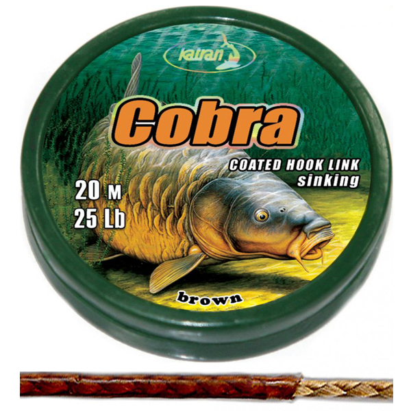 Šnúrka Katran Cobra Coated Hook Link - potápavá