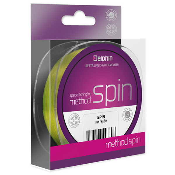 Vlasec Delphin Method Spin 150m - fluo žltá