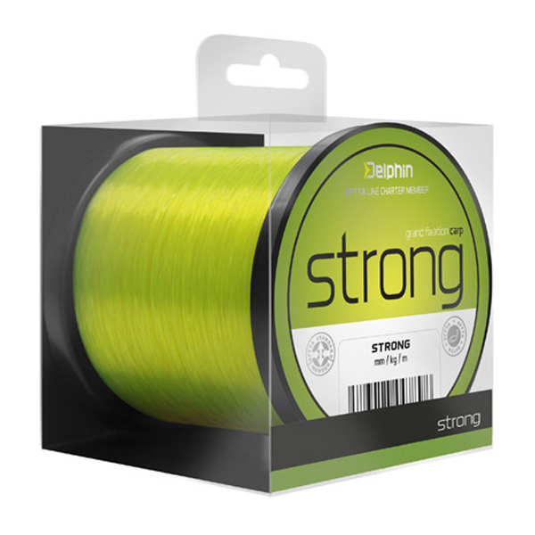 Vlasec Delphin Strong Carp 600m - fluo žltý 
