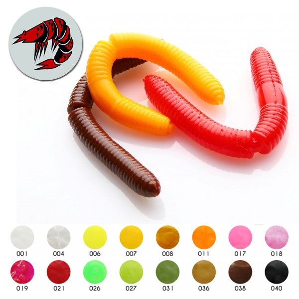 Libra Lures Fatty D´Worm 75 - krill