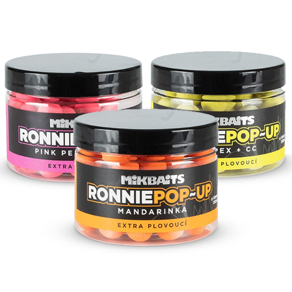 Extra plávajúce fluo boilies Mikbaits Ronnie Pop-up 14mm