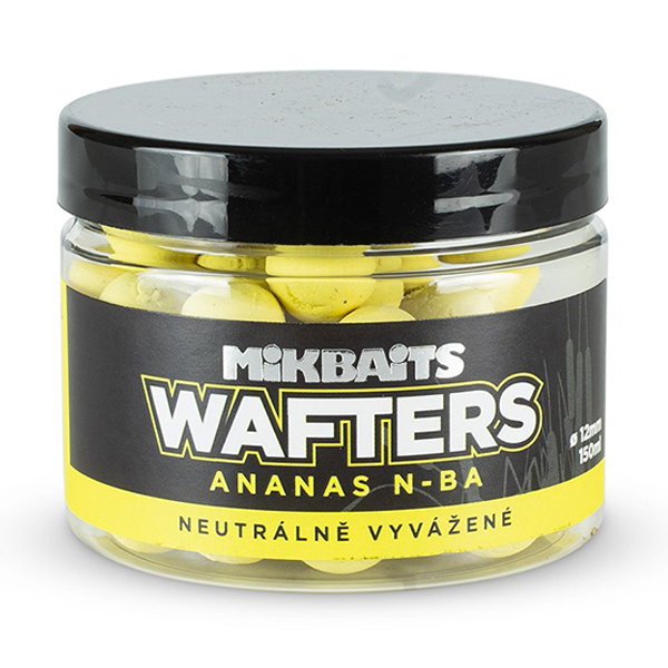 Neutrálne vyvážené fluo boilies Mikbaits Wafters 12mm