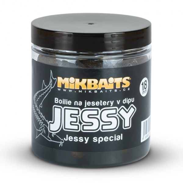 Boilies v dipe na jesetery Mikbaits Jessy 18mm