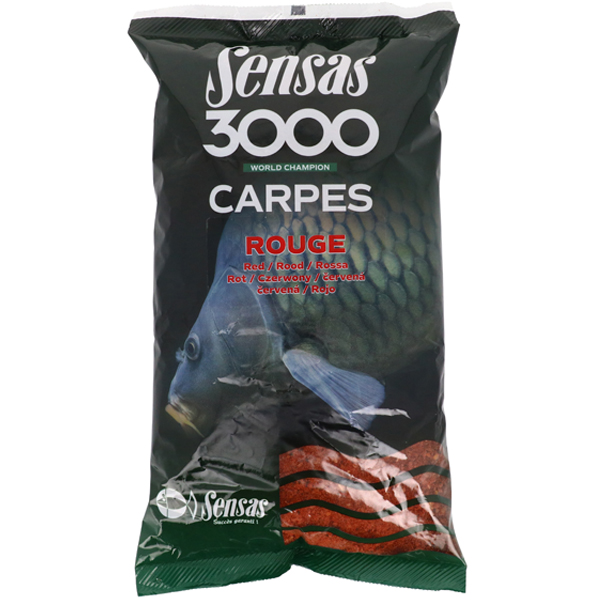 Krmivo Sensas 3000 Carpes Rouge - kapor/červené