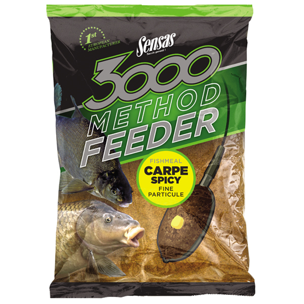 Krmivo Sensas 3000 Method Feeder Carpe Spicy - kapor/korenie