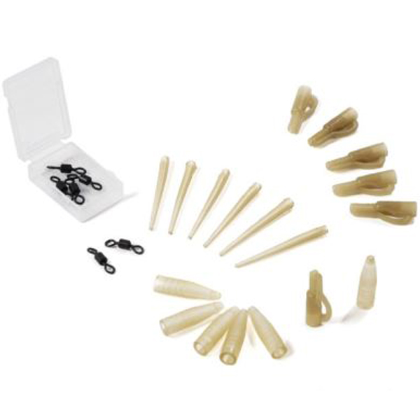 Set klipov na olovo Extra Carp Lead Clip Set Anti Tangle Sleeves