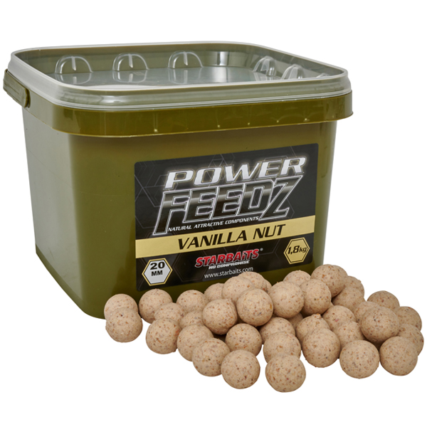 Boilies Starbaits Power Feedz Vanilla Nut 1,8kg - vanilka/orech