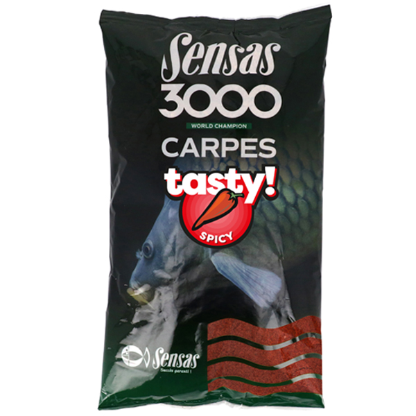 Krmivo Sensas 3000 Carpes Tasty Spicy - kapor/robin red