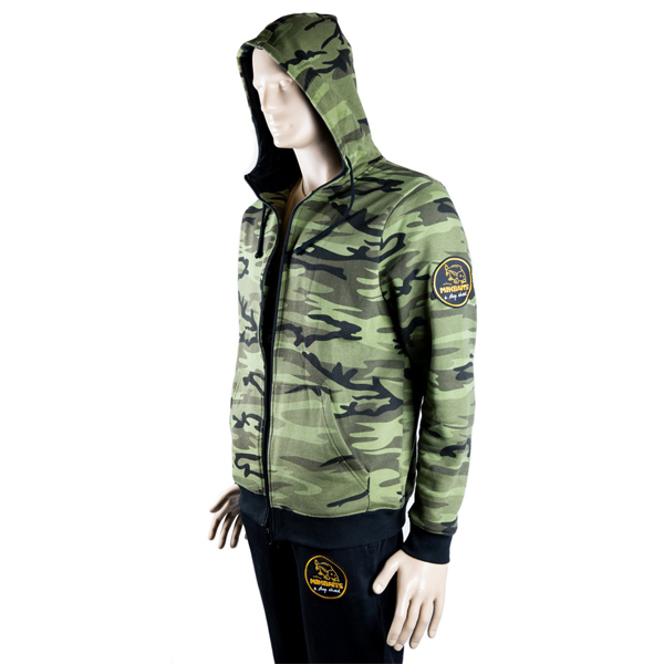 Mikina so zipsom Mikbaits Zip up Camou