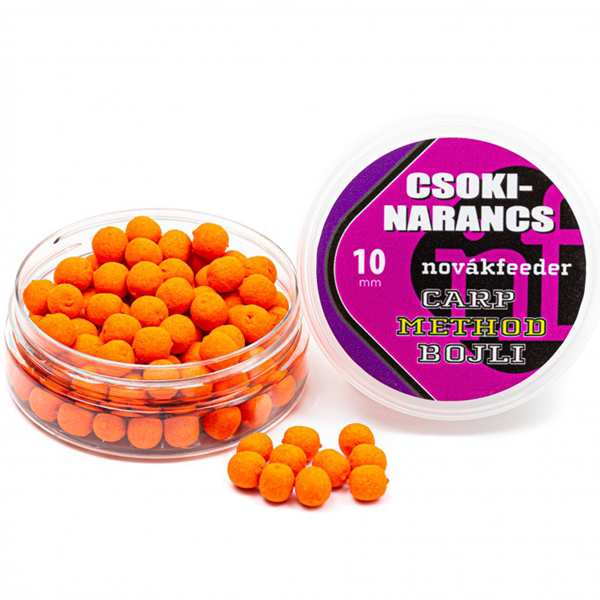 Boilies Novák Feeder Carp Method 10mm - čokoláda/pomaranč
