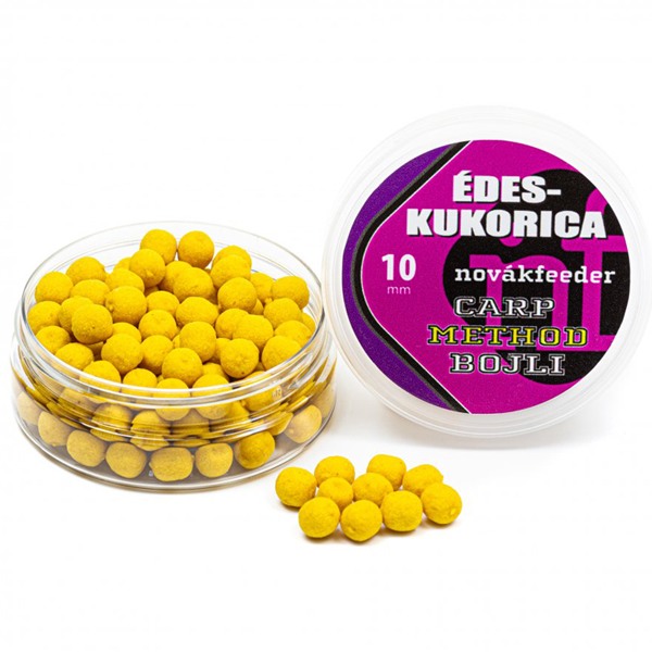 Boilies Novák Feeder Carp Method 10mm - sladká kukurica