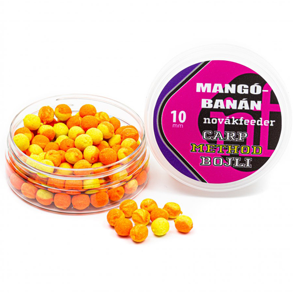 Boilies Novák Feeder Carp Method 10mm - mango/banán