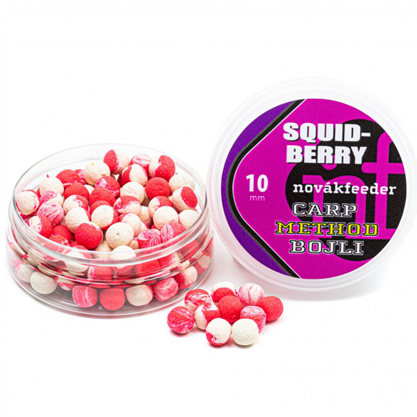 Boilies Novák Feeder Carp Method 10mm - kalamár/lesné ovocie
