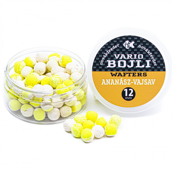 Neutrálne vyvážené boilies Novák Feeder Vario 12mm - ananás/N-Butyric