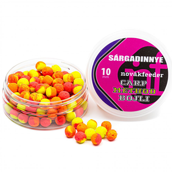 Boilies Novák Feeder Carp Method 10mm - žltý melón