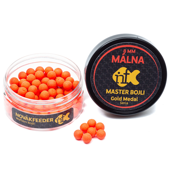 Wafters boilies Novák Feeder Gold Medal Master 8mm - malina