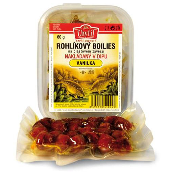 Rohlíkový boilies v dipe na plastovom závese 14mm