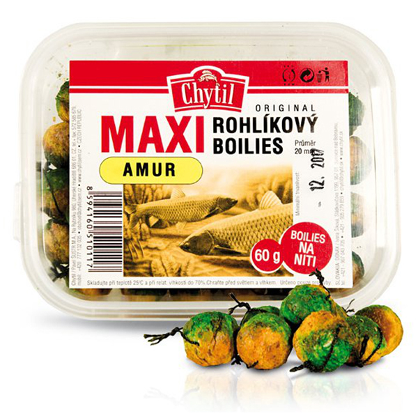 Rohlíkový boilies Maxi Mix na niti - 20mm a 10mm