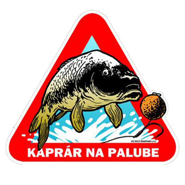 Nálepka na auto - Kaprár na palube
