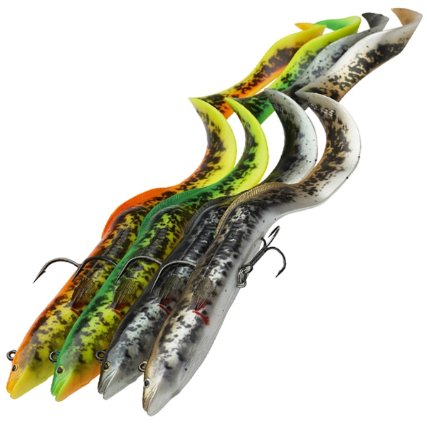 Gumená nástraha Savage Gear 4D Real Eel 20cm / 38g - úhor