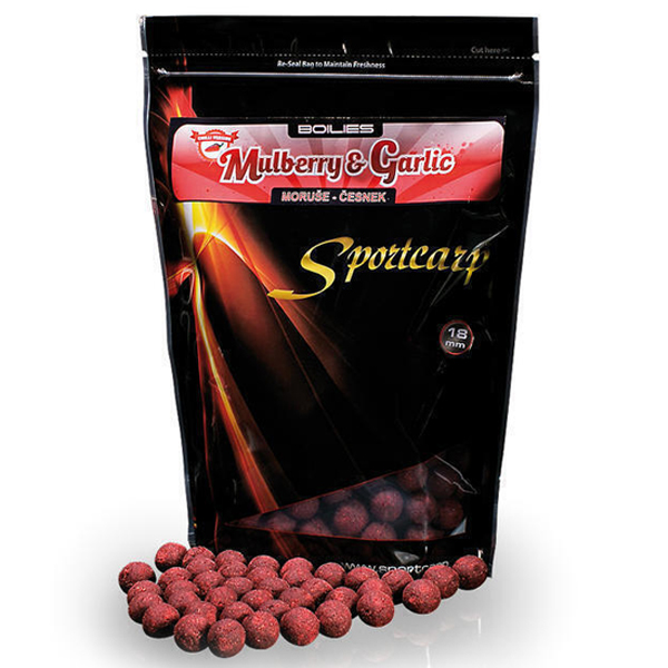 Boilies Sportcarp Mulberry Garlic - moruša cesnak