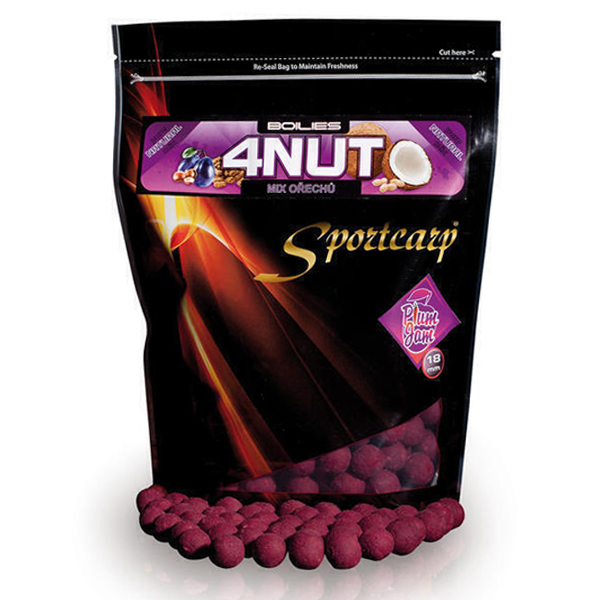 Boilies Sportcarp 4nut Plum Jam - chilli / slivka
